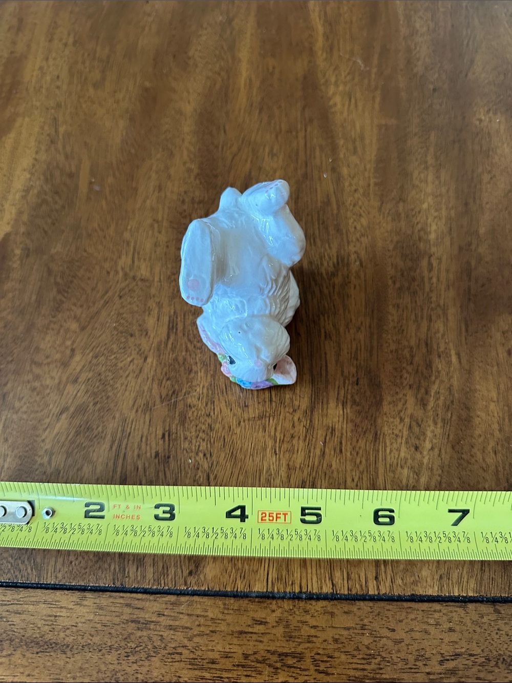 White Ceramic Bunny Figurine